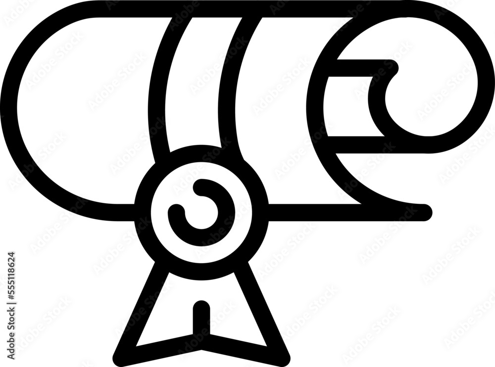 School diploma icon outline vector. Face protection. Kid education School diploma icon outline vector. Face protection. Kid education
