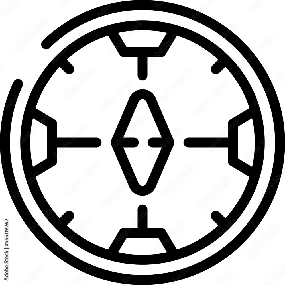 Soccer camp compass icon outline vector. Sport ball. Goal kick Soccer camp compass icon outline vector. Sport ball. Goal kick