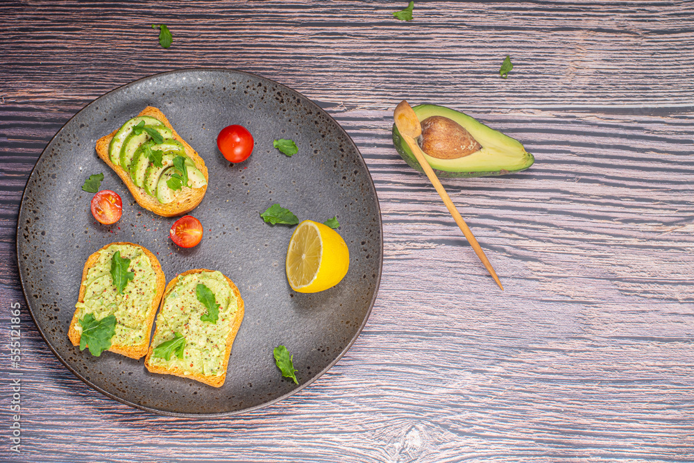toast with avocado toast with avocado