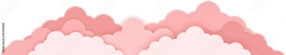 Pink Clouds Background