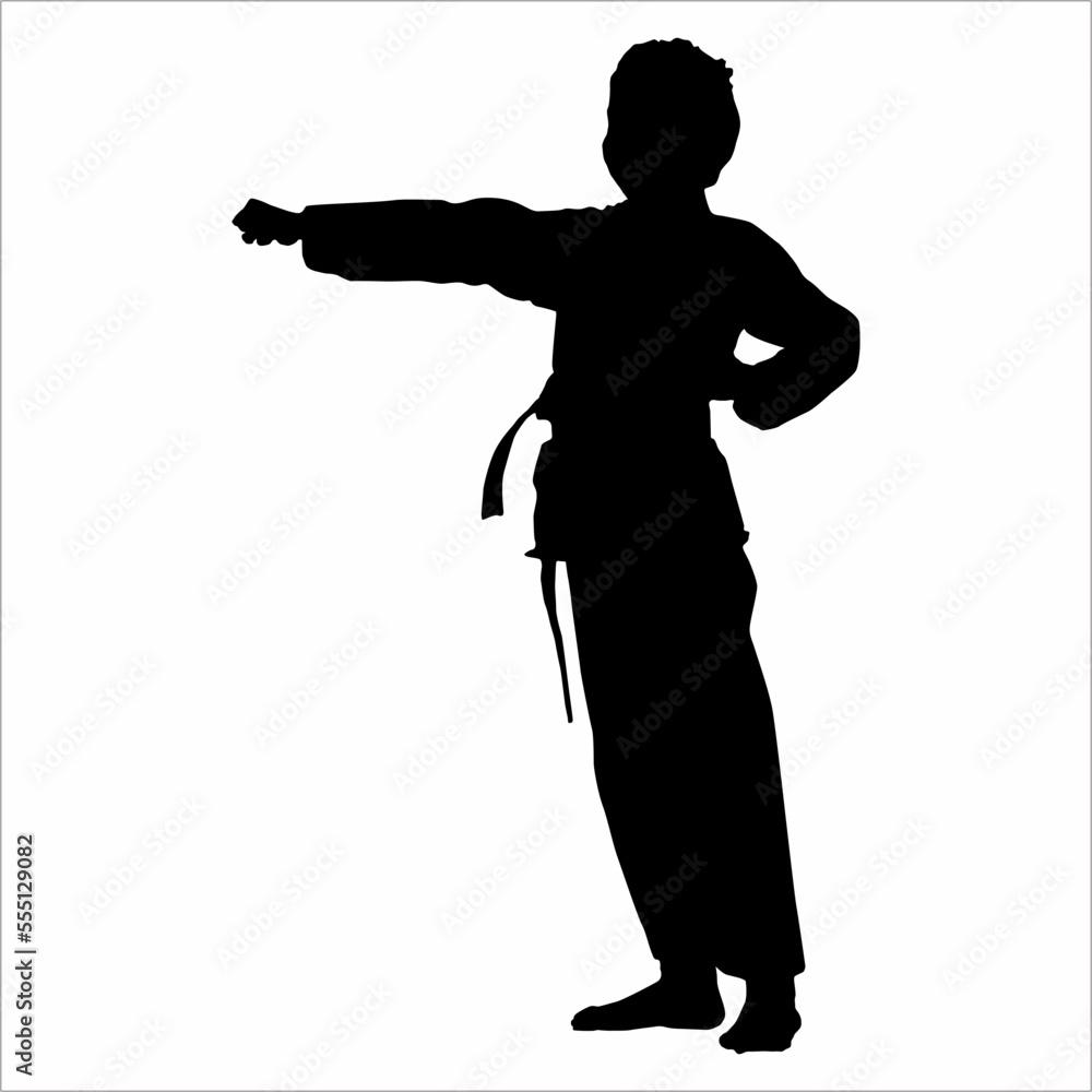 karate silhouette karate silhouette