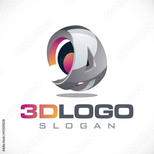 Letter A 3d Logo Image, Photo, Stock, Vector