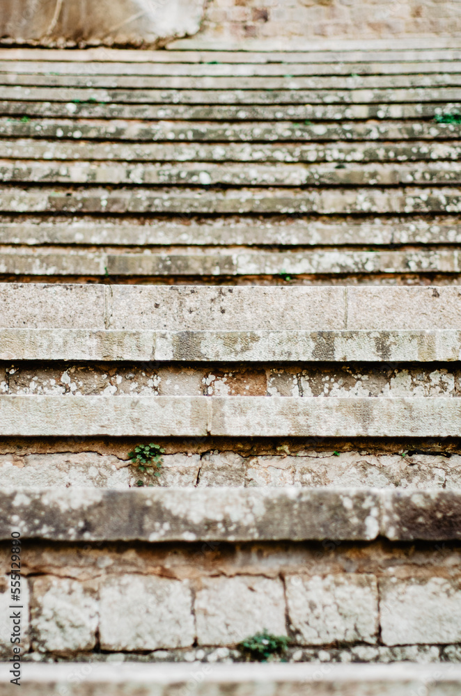 Stone stairs in greek amphitheatre texture Stone stairs in greek amphitheatre texture