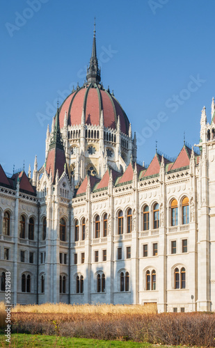 The Hungarian Parliament Building at autumn.