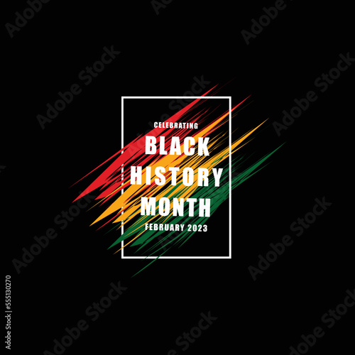 Black history month celebrate. vector illustration design graphic Black history month, American and African People.	