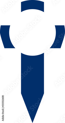 Finland Flag Location Symbol