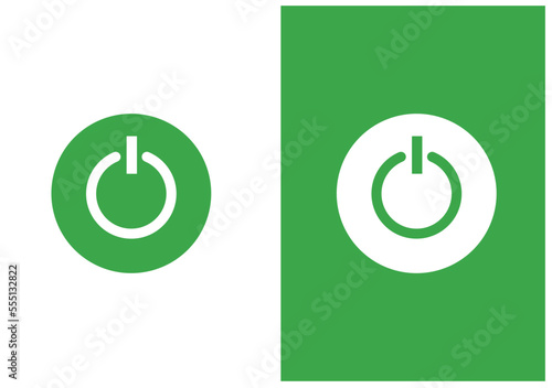 Green power onoff button switch