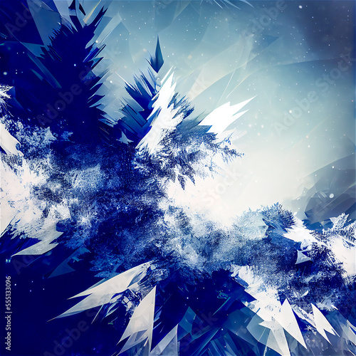 cold winter background with...