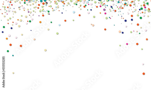  congratulatory background with colored confetti . Vector illustration