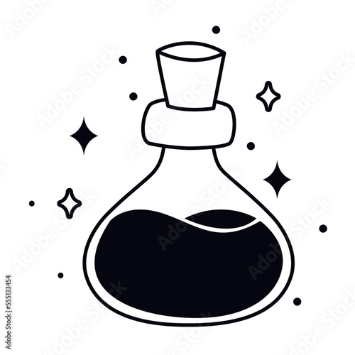 esoteric magic potion flask