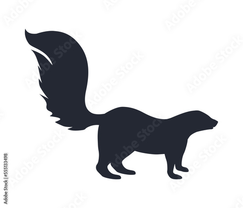 chipmunk animal black silhouette