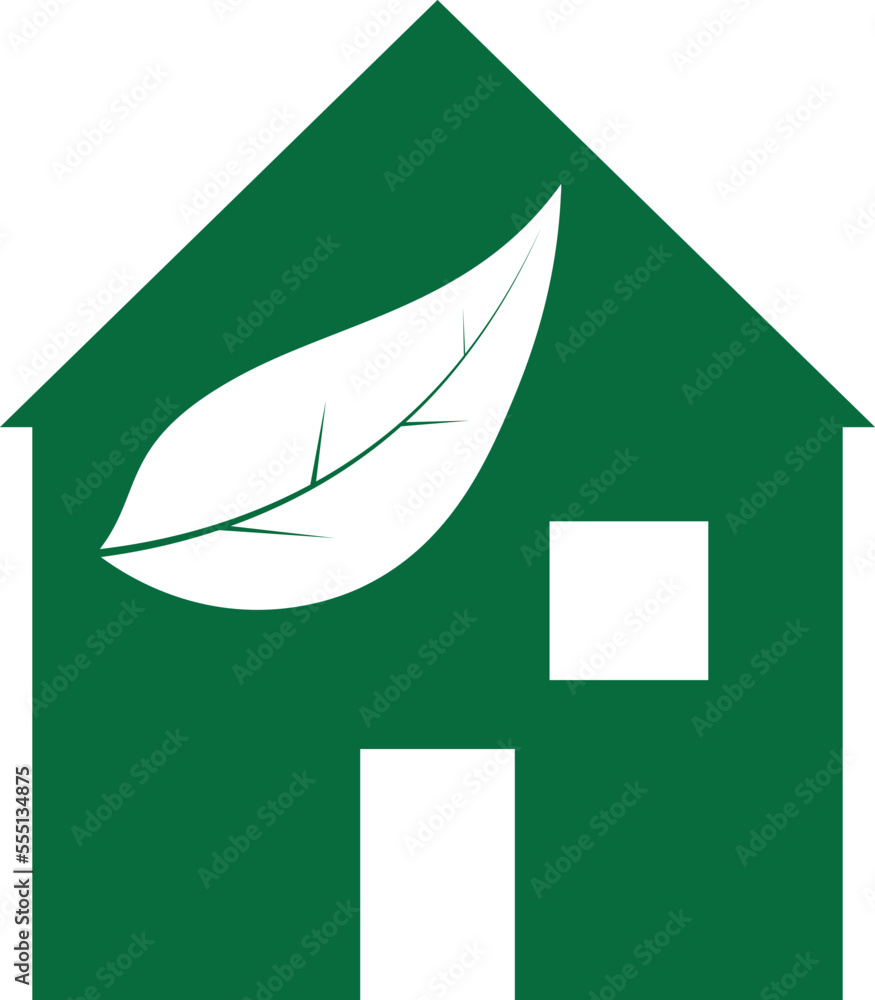 Green house with white leaf ECO door and window