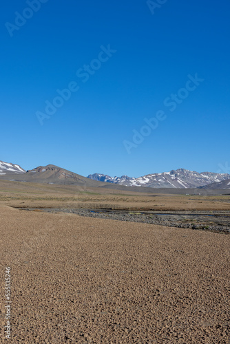 Landscape at Paso Vergara - crossing the border from Chile to Argentina while traveling South America