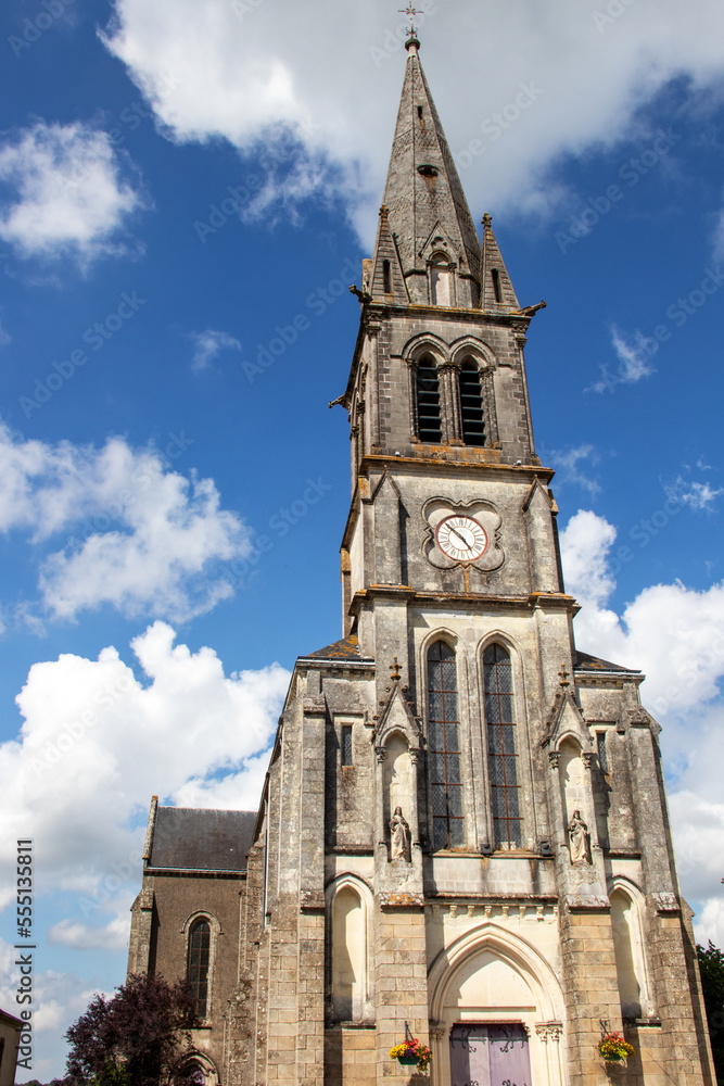 Tiffauges. Eglise Notre-Dame de l'Assomption, Vendée, Pays de la Loire