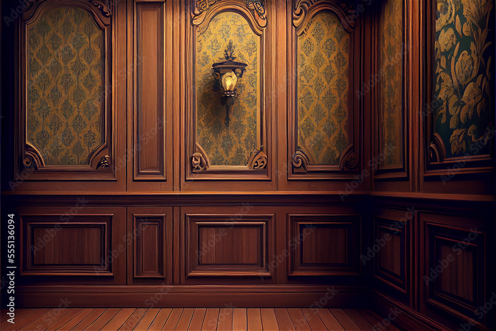 ancient victorian home decor background with a vintage atmosphere - obrazy, fototapety, plakaty 