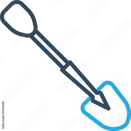 Construction shovel Vector Icon 