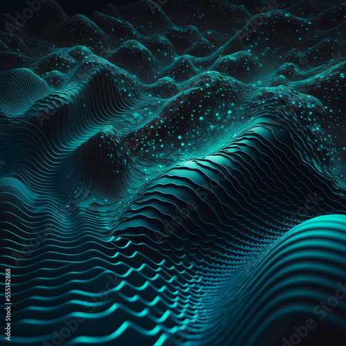 Waves, made by AI, künstliche Intelligenz, AI-Art