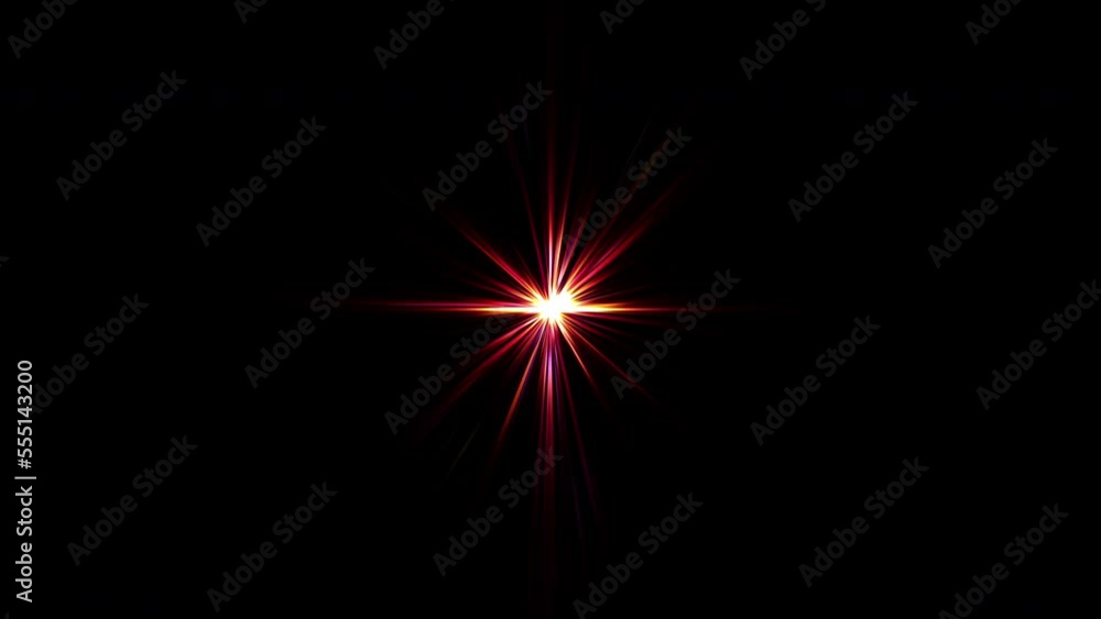 4K loop center rotating flickering glow orange pink red optical lens flares shiny animation art background on black background for screen project overlay. Lighting lamp rays effect dynamic bright vide 4K loop center rotating flickering glow orange pink red optical lens flares shiny animation art background on black background for screen project overlay. Lighting lamp rays effect dynamic bright vide