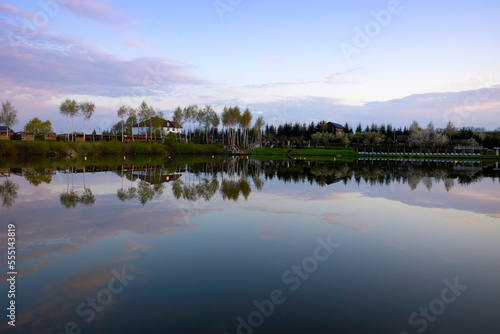beautiful landscape of the lake © Sergii Mostovyi