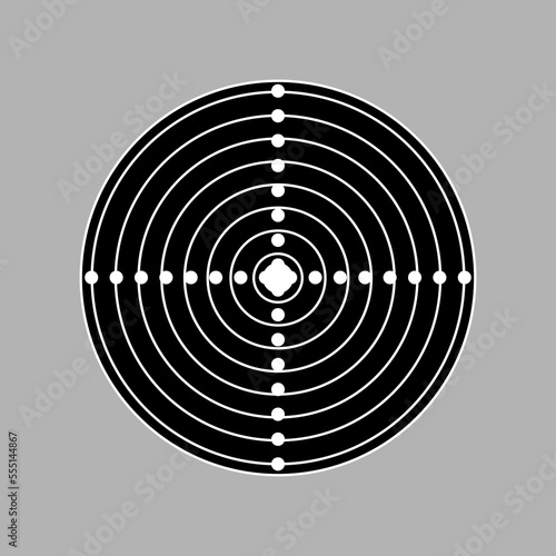 crosshairs vector illustration, perfect for mascot, logo, icon, background etc	
