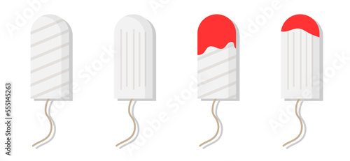 Feminine hygiene products. Classic products: sanitary pads and tampon. 
