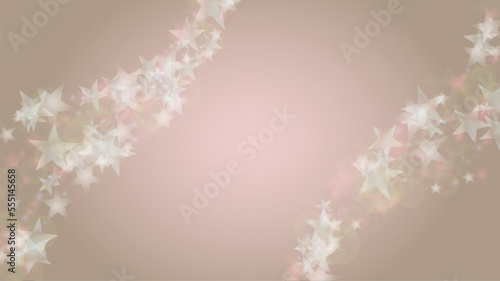 Abstract Vector Pink Background with Silver and White Light Spots. Magic Shiny Pastel Print. Baby Print. Romantic Bokeh Blurred Page Design for St  Valentines Day.  Gentle Stardust Pattern.