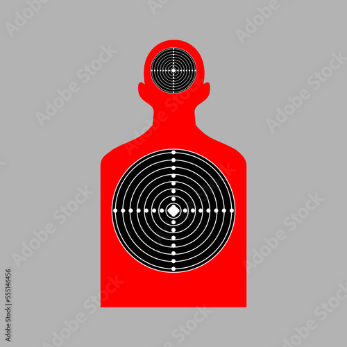 crosshairs vector illustration, perfect for mascot, logo, icon, background etc	
