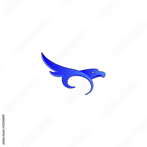 eagle vector illustration for icon, symbol or logo. eagle flat logo 