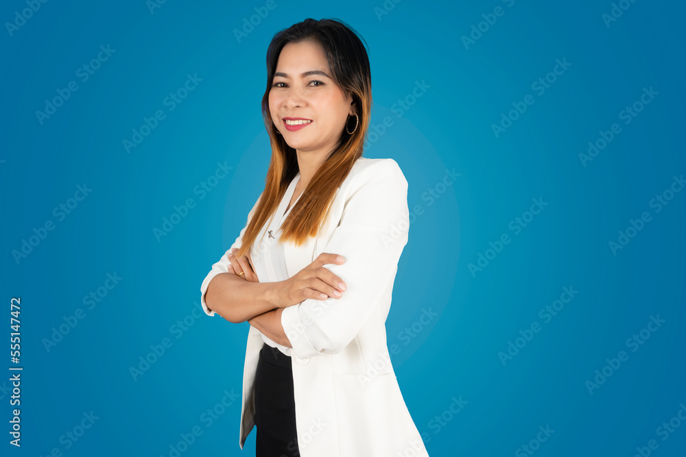 Beautiful girl wearing a coat standing with her arms folded Beautiful girl wearing a coat standing with her arms folded