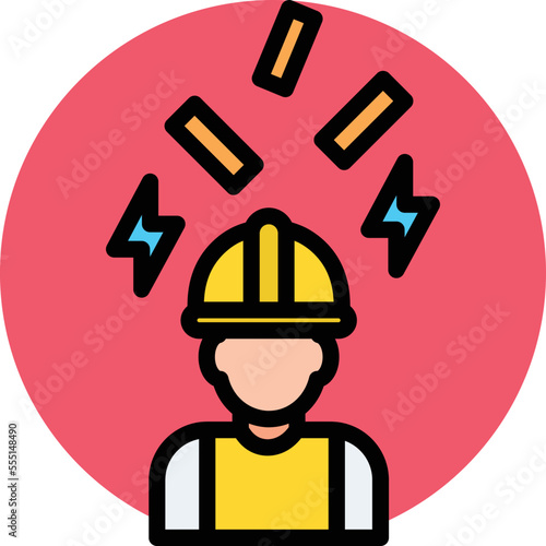 Injured Employee Vector Icon
