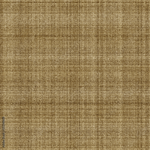 Burlap woven cloth seamless cottagecore country pattern. Old tissue marl surface for wallpaper. Coarse flax fiber print background. 