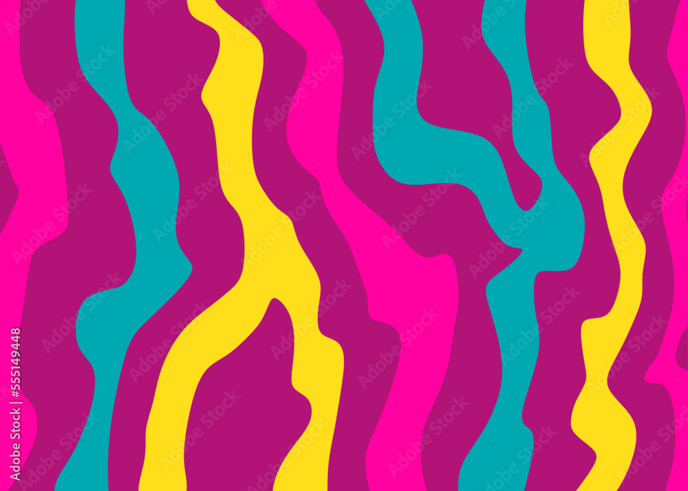 Abstract background with colorful wavy line pattern
