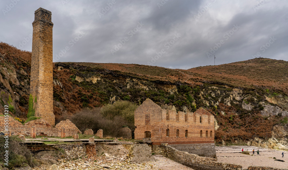 View of Porth Wen Brickworks on Anglesey