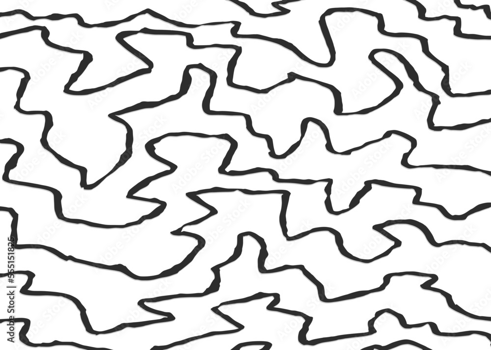 Simple background with rough contour line pattern