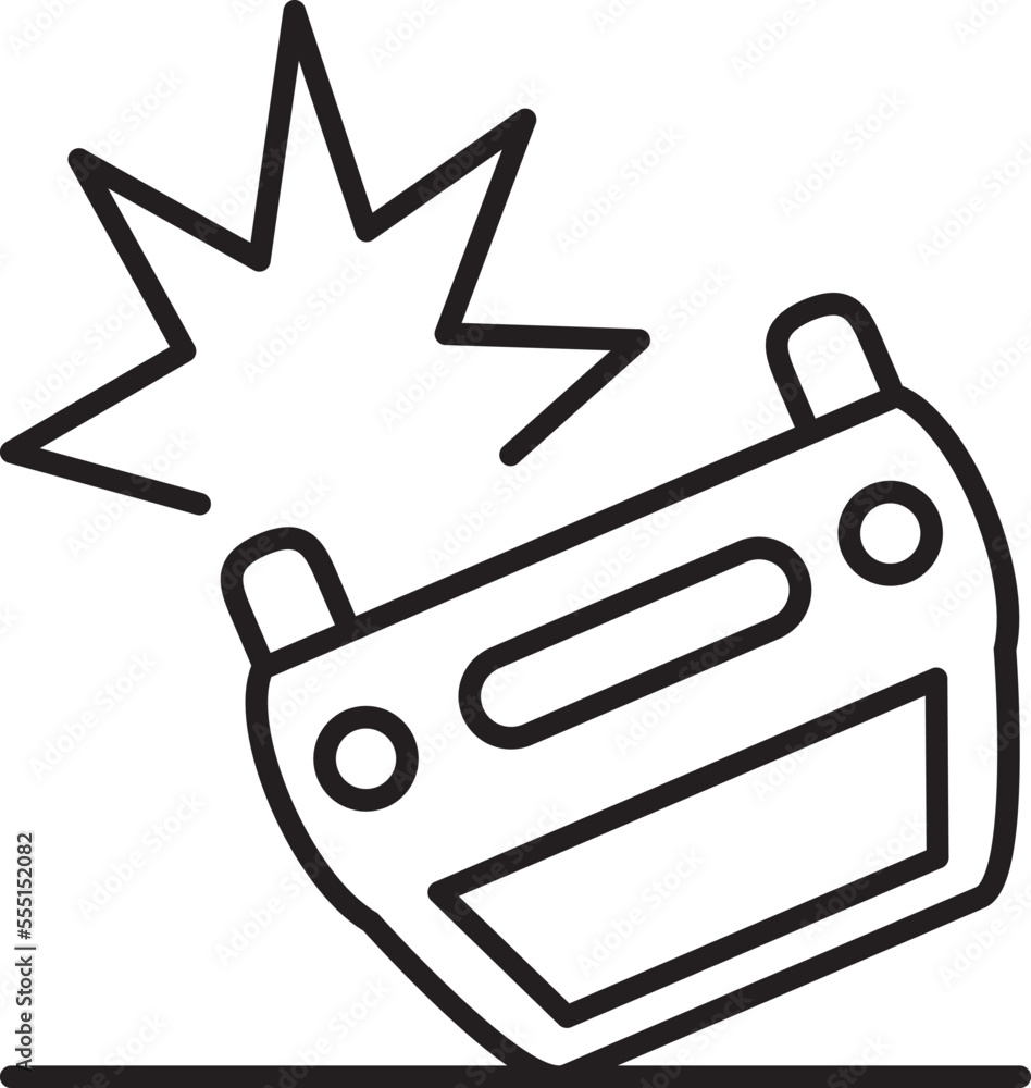 car accident icon car accident icon