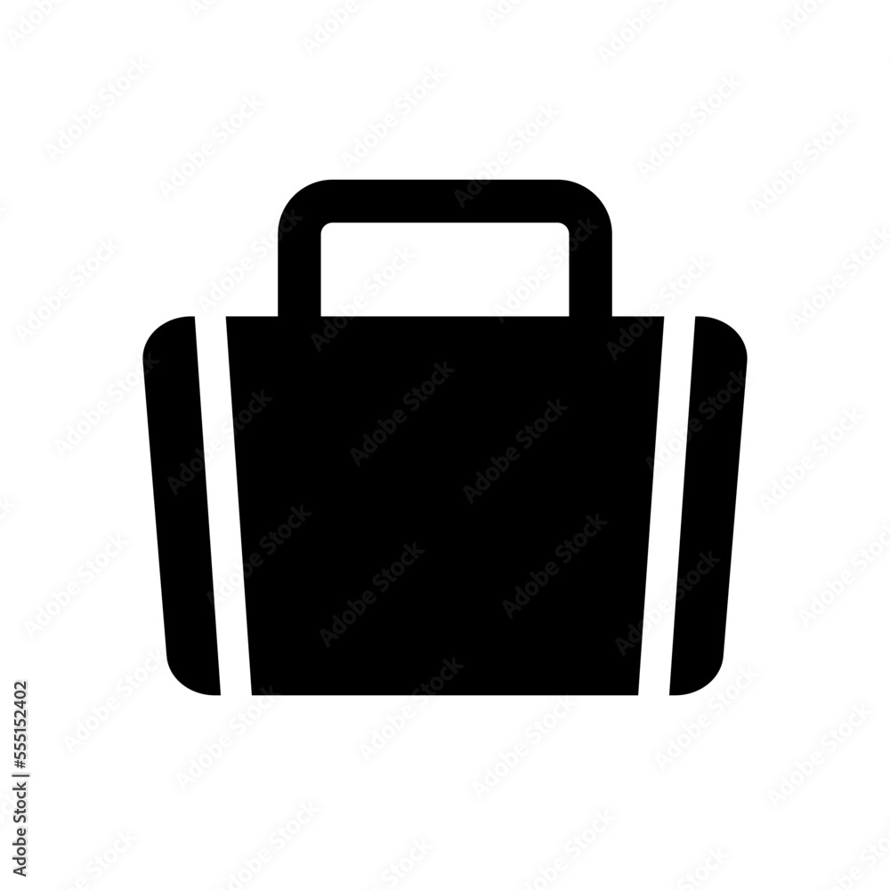Bag silhouette icon. Commuter bag. Vector. Bag silhouette icon. Commuter bag. Vector.