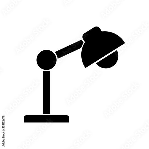 Arm light silhouette icon. Electric stand icon. Vector.