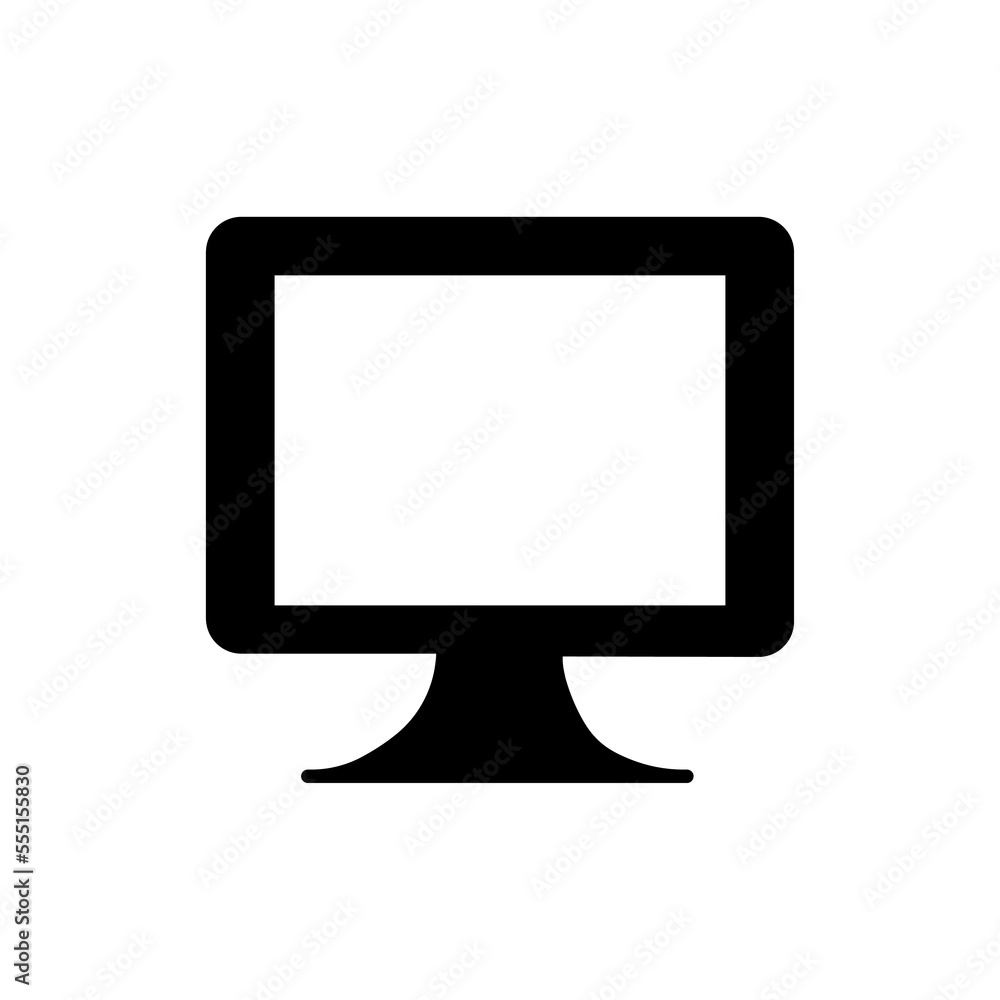 monitor icon isolated vector illustration. Monitor icon for graphic design projects monitor icon isolated vector illustration. Monitor icon for graphic design projects
