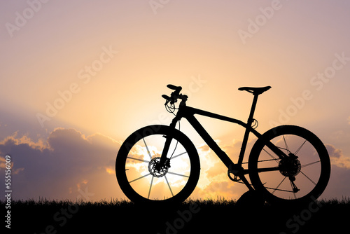 silhouette of a bicycle