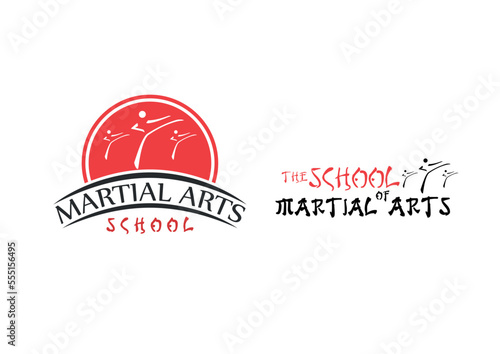 Martial arts school logo concept