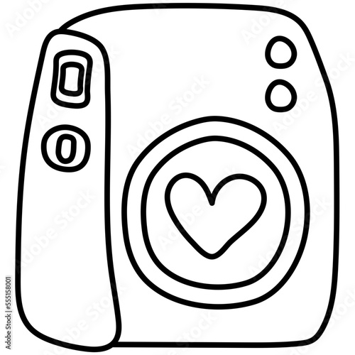 polaroid line icon