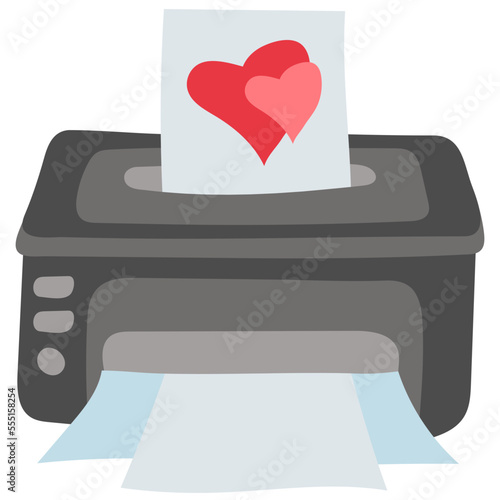 printer flat icon