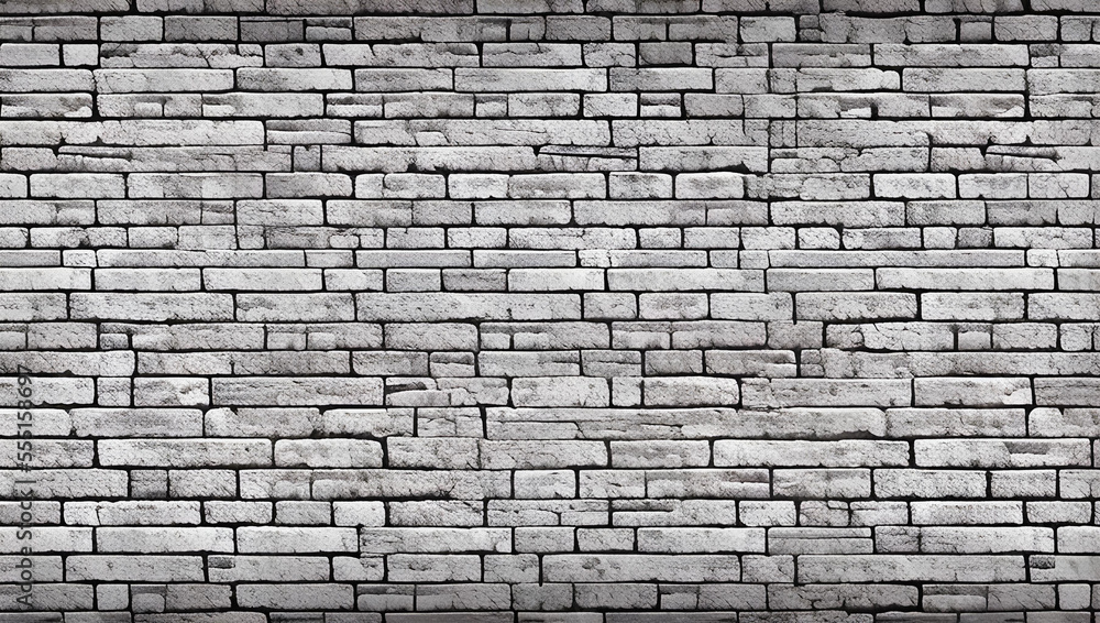 Obraz premium 白いレンガ壁の背景 テクスチャ
