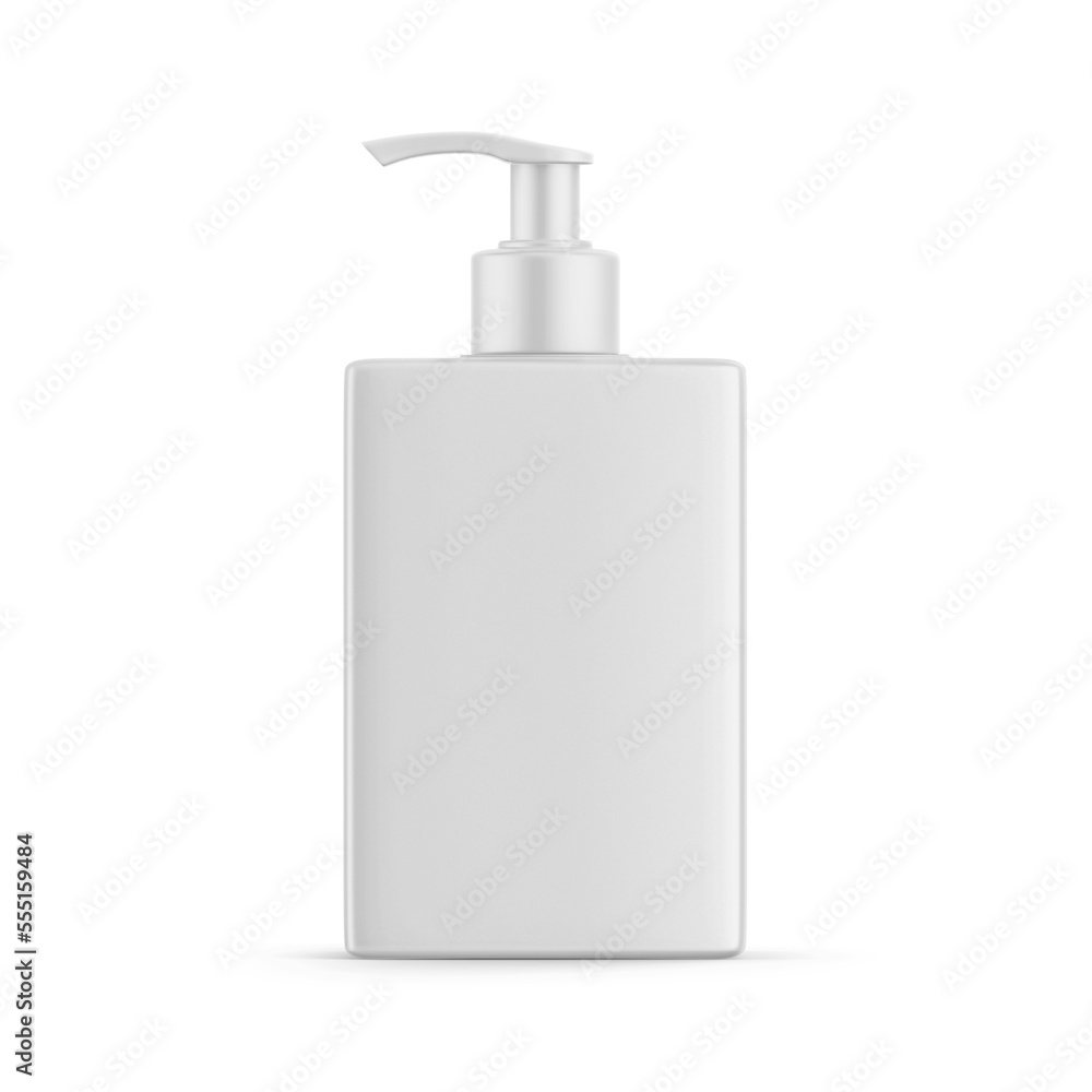 Cosmetic plastic bottle spray mockup for mockup and presentation, 3d