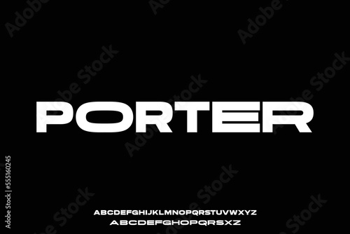 Modern bold display font with extended alternate letters