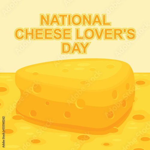 National Cheese Lovers Day background.
