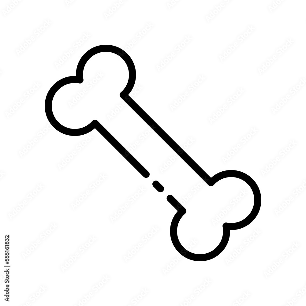 Bone line icon. Strength, strong, calcium, vitamins, longevity, surgery, clinic, physiology, orthopedics, joint, doctor, patient, . Medicine concept. Vector black line icon on a white background Bone line icon. Strength, strong, calcium, vitamins, longevity, surgery, clinic, physiology, orthopedics, joint, doctor, patient, . Medicine concept. Vector black line icon on a white background