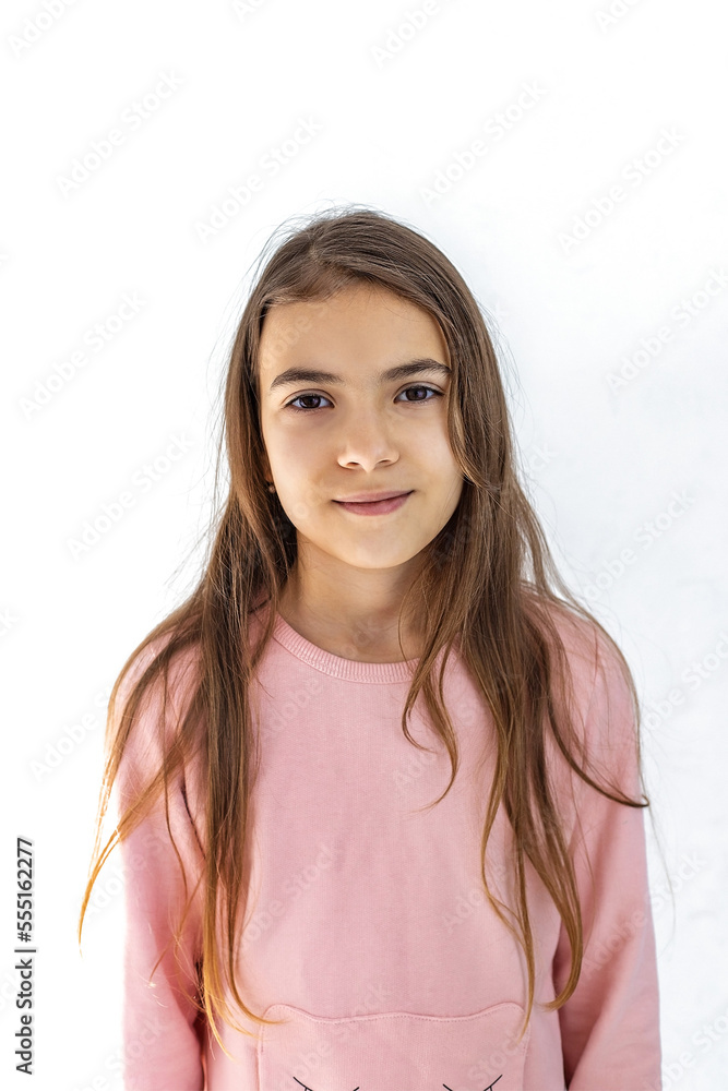 Portrait of a teenage girl swarthy. Selective focus. Kid. Portrait of a teenage girl swarthy. Selective focus. Kid.