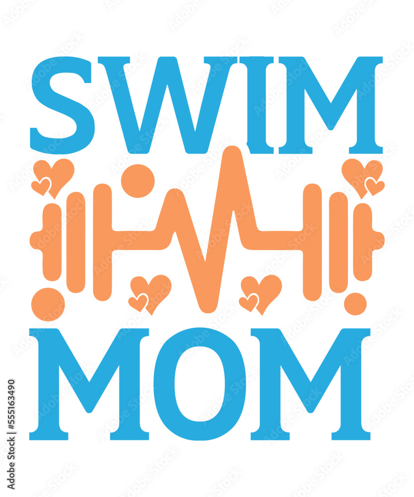 Vetor de Swim mom SVG, Swimming Bundle SVG, Swimming Bundle Vector