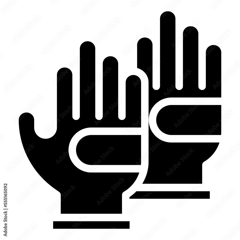 GLOVE glyph icon